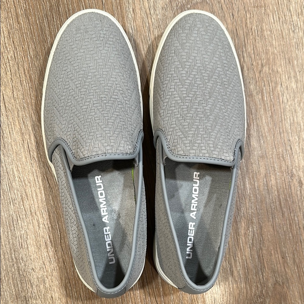 Under Armour Women Gray Slip-On Shoes